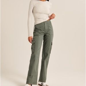 Abercrombie & Fitch Olive Utility Trousers